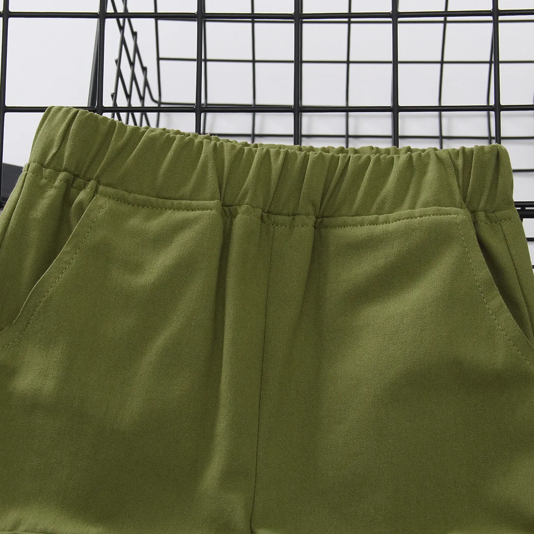 pantalon kaki à la mode pour garçon tout-petit Armée Verte big image 1