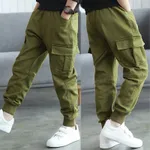Toddler Boy Trendy Pocket Design Khaki Pants Army green