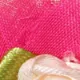 Diadema accesoria para el cabello de flor de rosa dulce para bebés / niños pequeños Rosa caliente