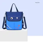 Crianças menina / menino unicórnio infantil Nylon Handheld Crossbody Bag Azul