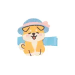 Niño pequeño / niños Niña Dulce Lindo Dibujos Animados Mascota Perro Forma De Vacaciones Estilo Pinza De Pelo Color-D