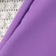 2pcs Toddler Girl's Summer Casual Solid Color Set with Puff Sleeve Purple