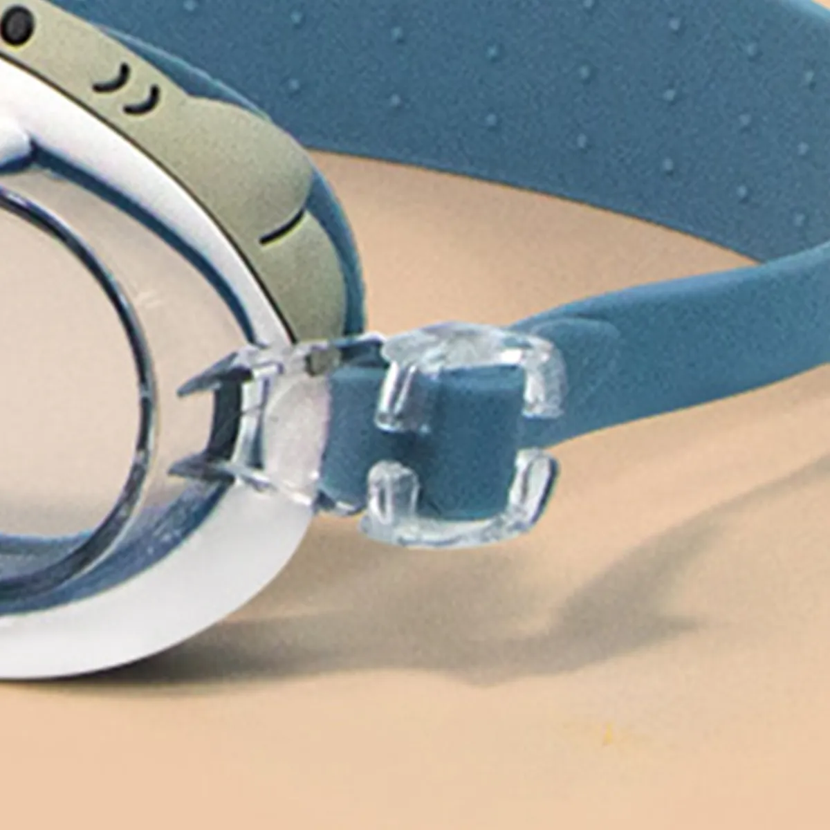 Toddler/kids Sporty Cute Cartoon Animal Waterproof High Definition Swimming Goggles Bluish Grey big image 1