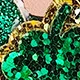 Bambino/bambini Ragazza Dolce St. Patrick's Day Glitter Unicorno Copertura Completa Clip Per Capelli Verde