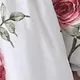Pasqua Neonato Ragazza Bordo volant Fiore grande Dolce Manica lunga Tute Bianco