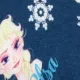Disney Frozen Criança Menina Extremidades franzidas Infantil Vestidos Azul Escuro