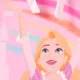 Disney Princess Toddler Girl's Off-shoulder Suspender Ruffled Waist Dress Pink