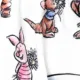 Disney Winnie the Pooh Bebé Unissexo Infantil Manga comprida Macacão curto Branco
