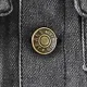 Baby Boy Button Design Denim Splicing Hooded Long-sleeve Jacket Black
