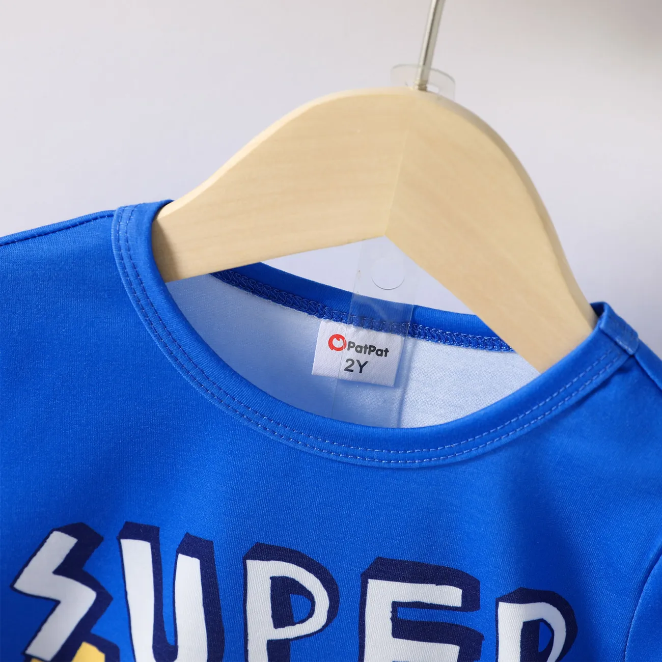 2 Stück Kleinkinder Jungen Lässig T-Shirt-Sets blau big image 1