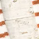 Crianças / crianças Sweet listrado e Polka Dot Pattern meias de bezerro médio com bordas enroladas Gengibre