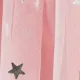 Sweet Oversized Multi-layered Stars Skirt for Girls - 100% Polyester Pink