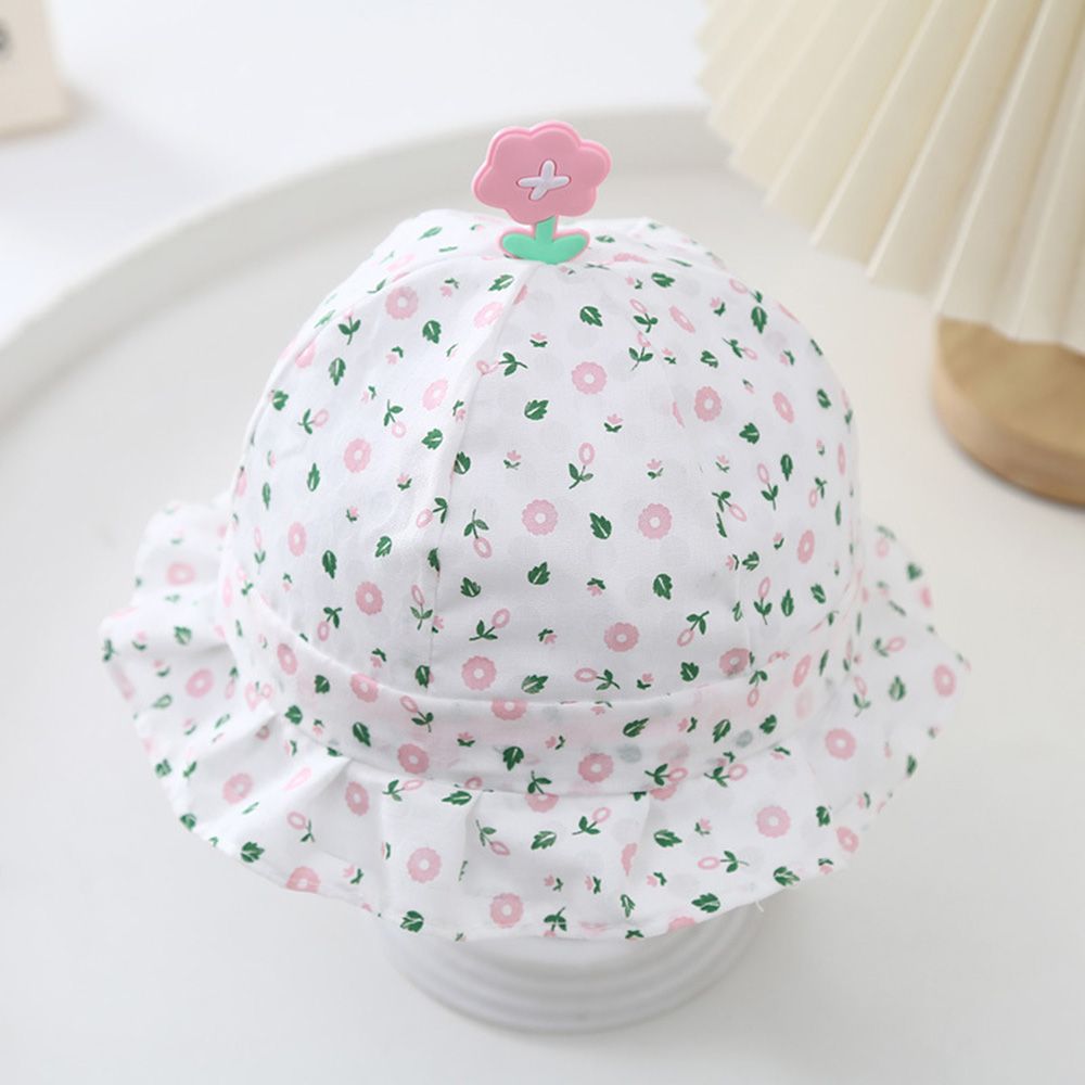 Baby Sweet Sun Hat with Floral Pattern