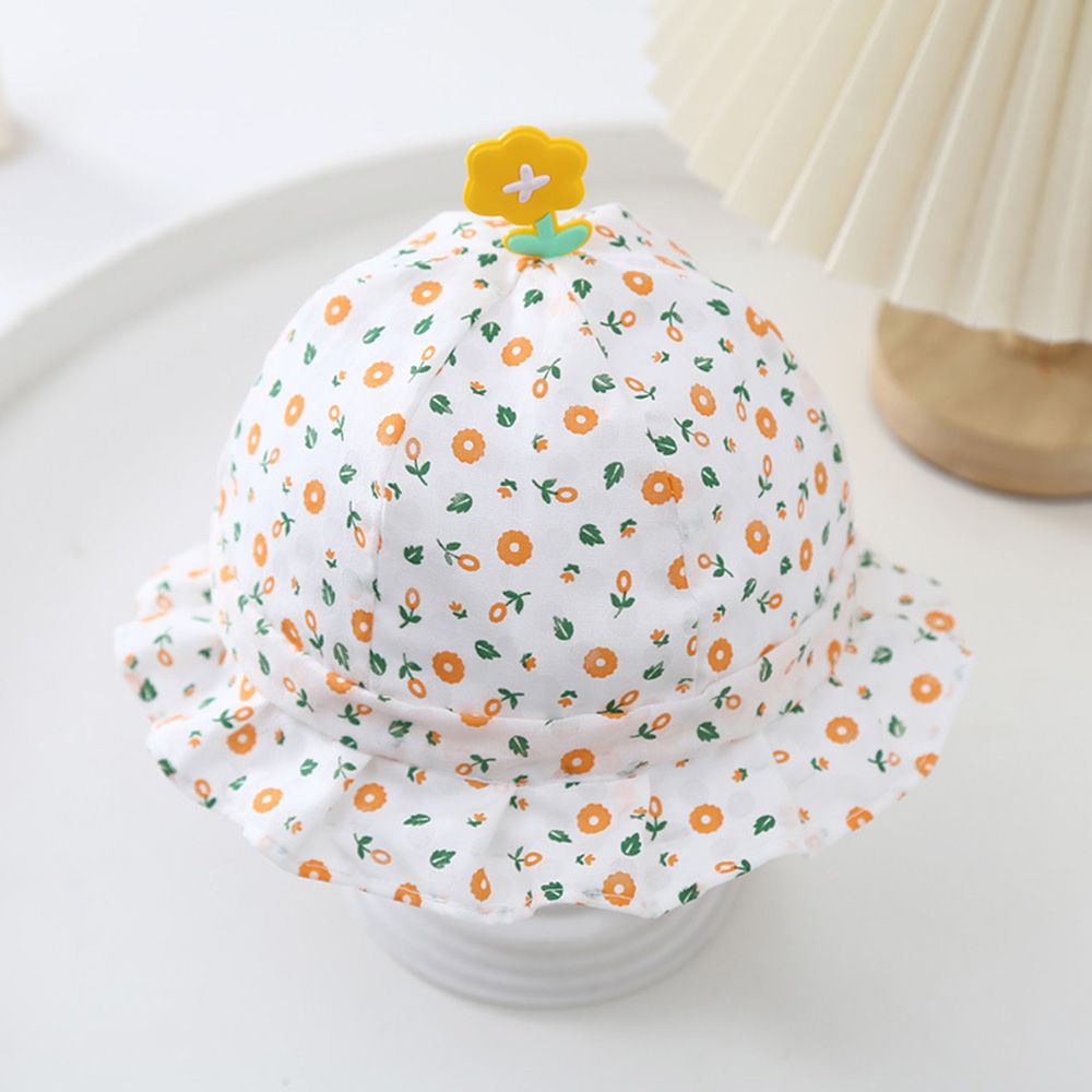 Baby Sweet Sun Hat with Floral Pattern