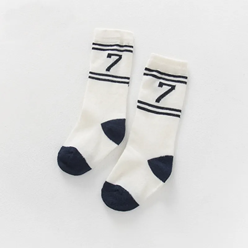 Baby/toddler Collegiate Style Athletic Mid-Calf Socks Dark Blue big image 1