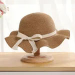طفل صغير / أطفال فتاة حلوة الصيف قبعة الشمس  كاكي