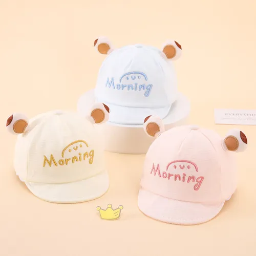 Baby Cute Embroidered Baby Sun Hat for 0-6 Months