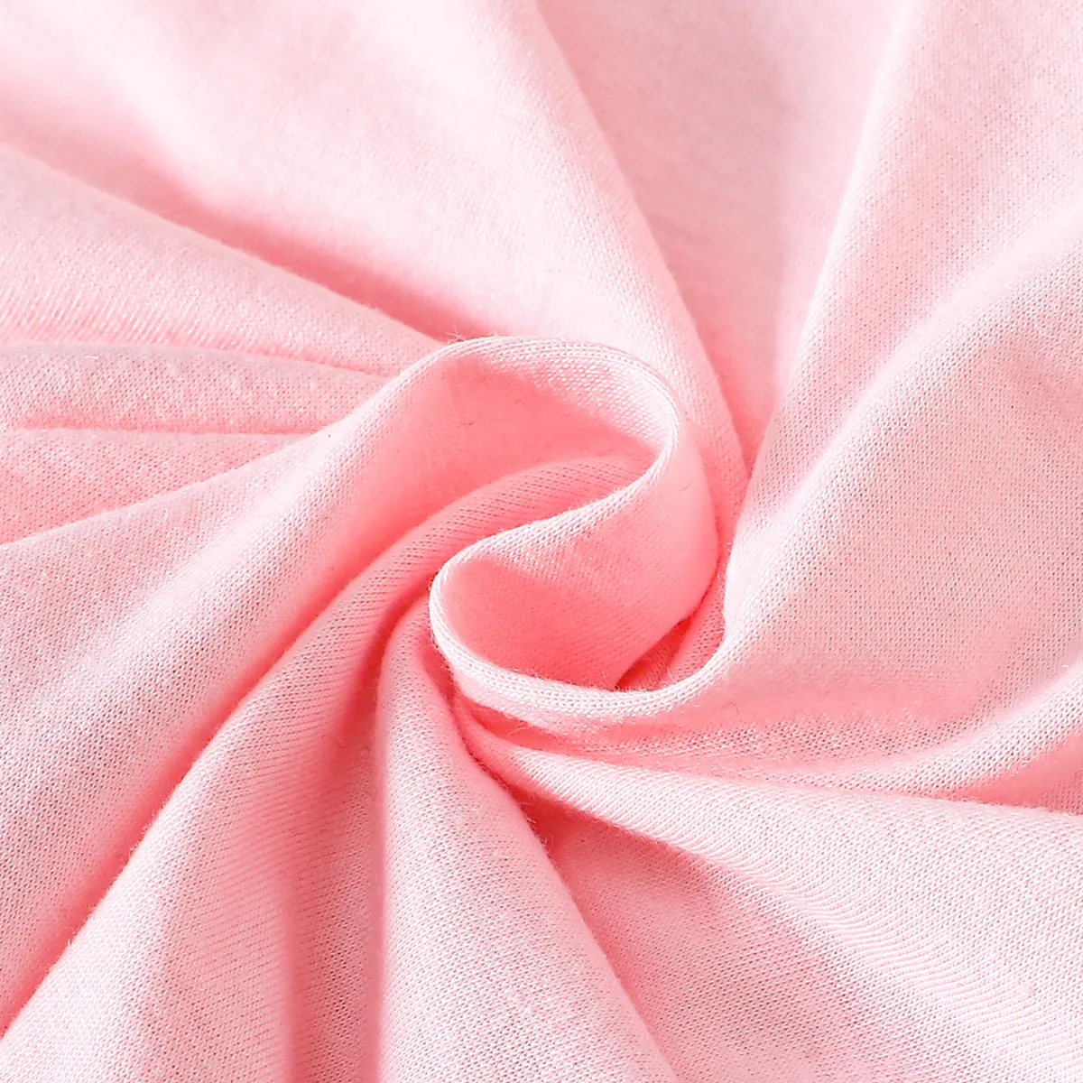 Childlike Character 3pcs Denim Skirt Suit for Girls - 65% Cotton Pink big image 1
