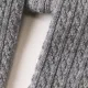 Leggings de algodón de tres capas para bebés / niños pequeños con bordes elegantes e hilo brillante, cuentan con un diseño de doble propósito para la parte inferior y los leggings Gris claro
