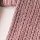 Leggings de algodón de tres capas para bebés / niños pequeños con bordes elegantes e hilo brillante, cuentan con un diseño de doble propósito para la parte inferior y los leggings Rosa Oscuro