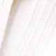 طماق قطنية ثلاثية الطبقات للرضع / الأطفال الصغار مع حواف أنيقة وخيط لامع ، يتميز بتصميم مزدوج الغرض للأسفل واللباس الداخلي أبيض