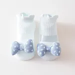 Bebé/Niña Pequeña Estilo Dulce Lunares Adorno Lazo Calcetines de Tul Azul