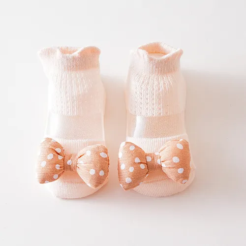Baby/Kleinkind Mädchen Süßer Stil Polka Dots Schleife Verzierung Tüll Socken