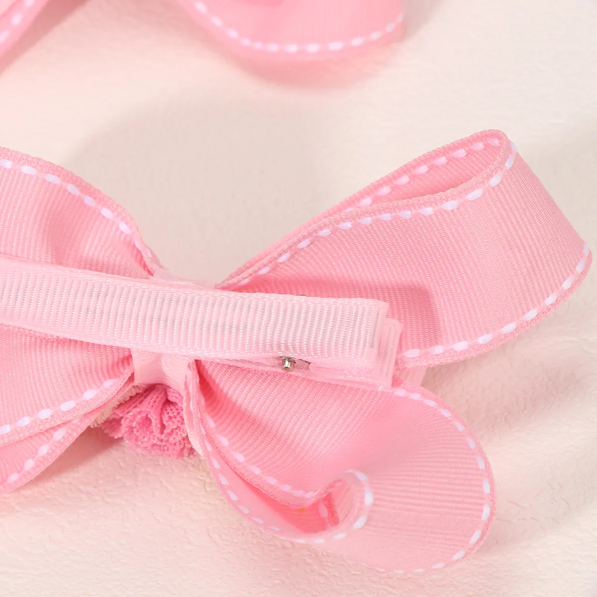 

Toddler/kids Girl Sweet Style Pink Bow Design Hair Clip