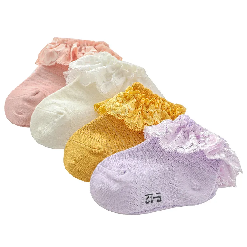 Bebé/niño pequeño/niños Niña Sweet Lace Princess Socks Amarillo big image 1