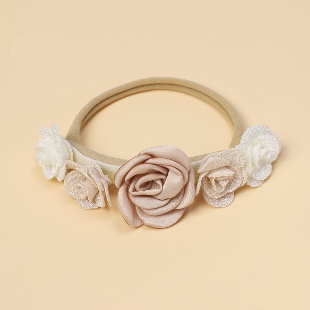 

Baby Girl Sweet Style 3D Rose Flower Decor Headband