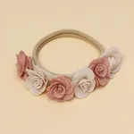 Baby Girl Sweet Style 3D Rose Flower Decor Headband  Color-B