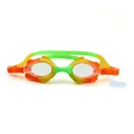Criança / crianças Menina / menino bonito peixe forma impermeável à prova de nevoeiro óculos de natação colorido