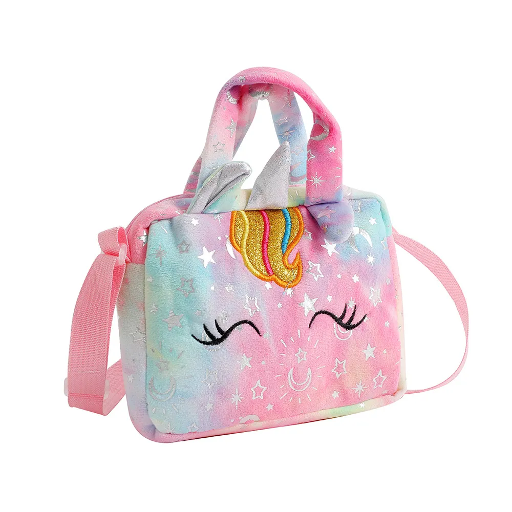 Criança / crianças menina doce estilo sacos de unicórnio com alça  colorido big image 1