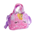 Niños pequeños / niños Niña Sweet Style Unicorn Bags con correa  Púrpura