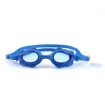 Niño pequeño / niños Niña / niño Linda forma de pez Impermeable a prueba de niebla gafas de natación Azul
