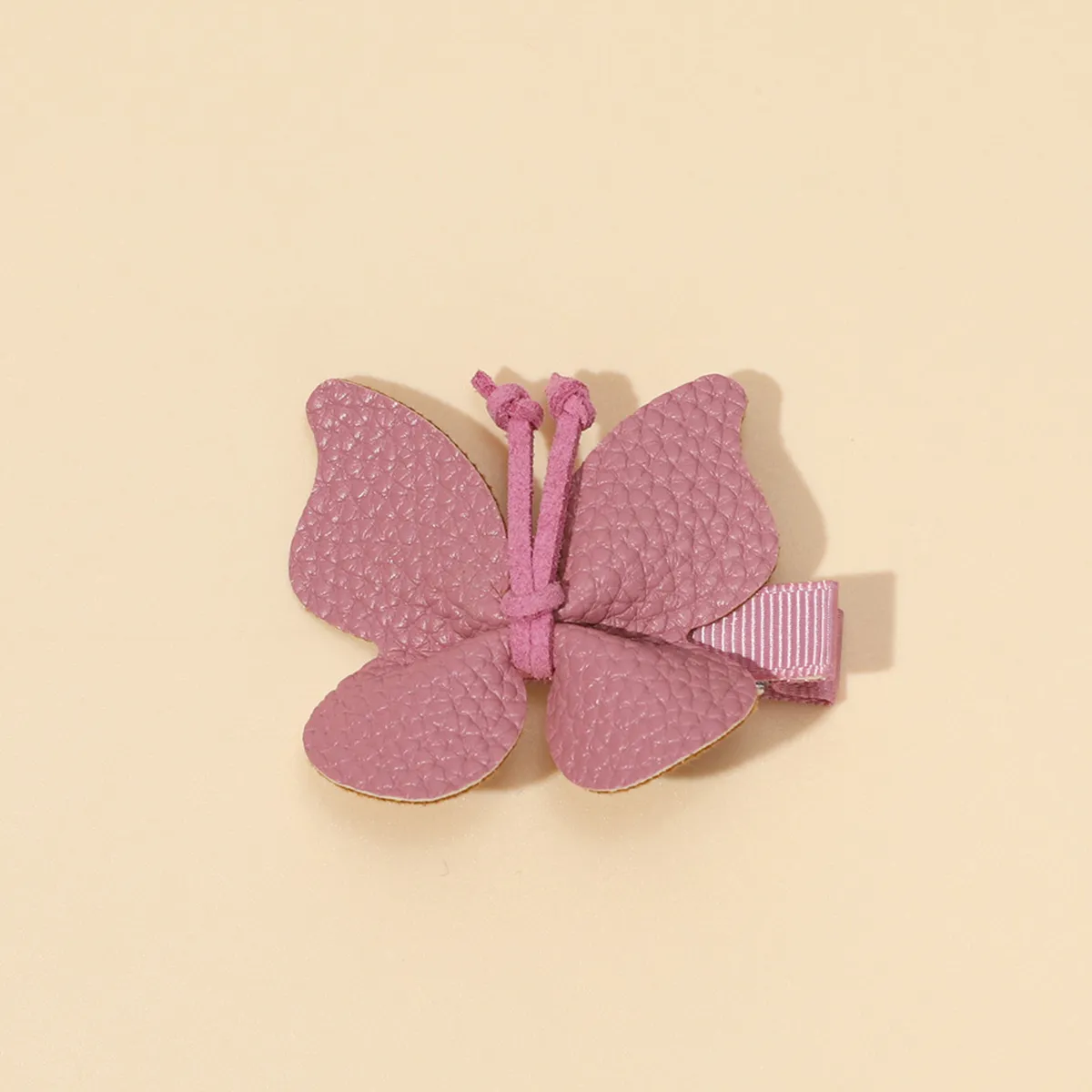 Toddler/kid Girl Sweet Style 3-Pack Butterfly Leather Applique Hair Clip MultiColour big image 1