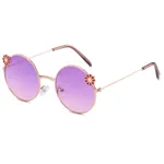 Toddler/kids Girl Sweet Style Daisy Flower Accent Sunglasses  Purple