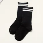 Toddler/kids Girl/Boy Casual Mid-Calf Colorful Socks  Black