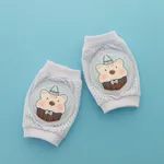 Almohadillas protectoras de rodilla de esponja transpirable de malla elástica alta para bebé niña / niño  Azul