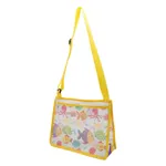 Toddler/kids Childlike Printed Zipper Mesh Beach Crossbody Bags  Yellow