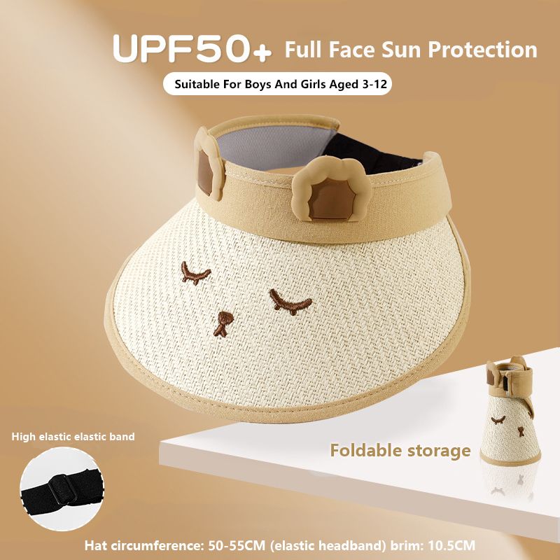 Toddler/kids Boy/Girl 3D Animal Ear Full Face UPF50+Sun Protection Hats