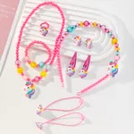 Toddler/kids Girl Sweet 7-Piece Unicorn Accessories Sets  Hot Pink