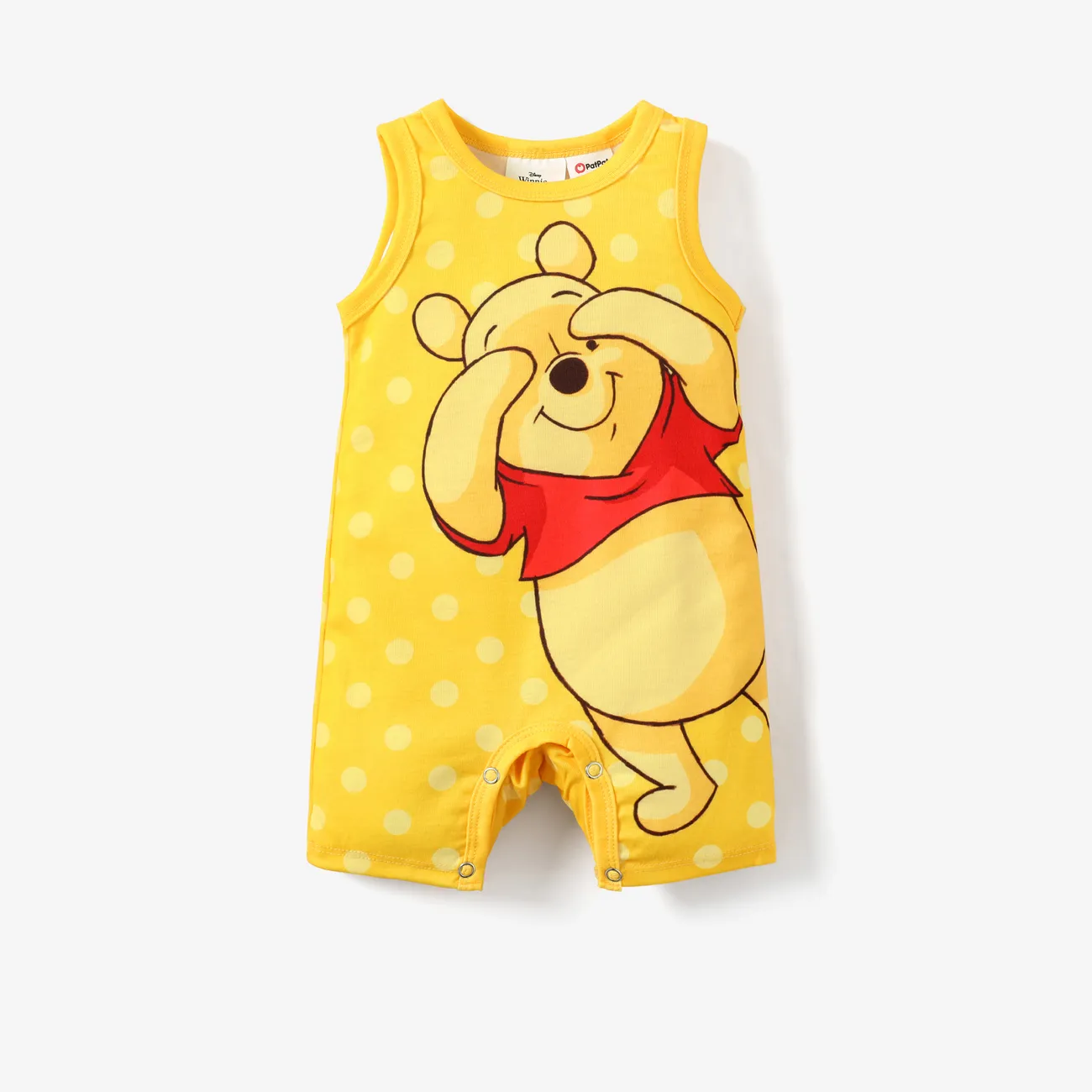Disney Winnie the Pooh Unissexo Infantil Macacão curto luz amarela big image 1