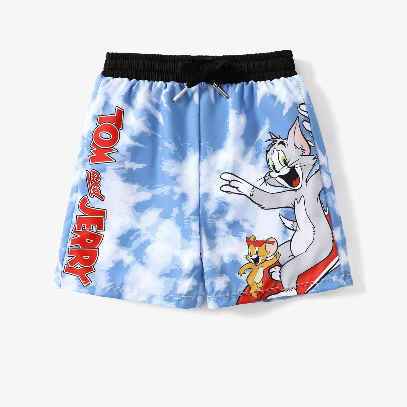 Tom and Jerry رجالي طفولي قط ملابس سباحة أزرق big image 1