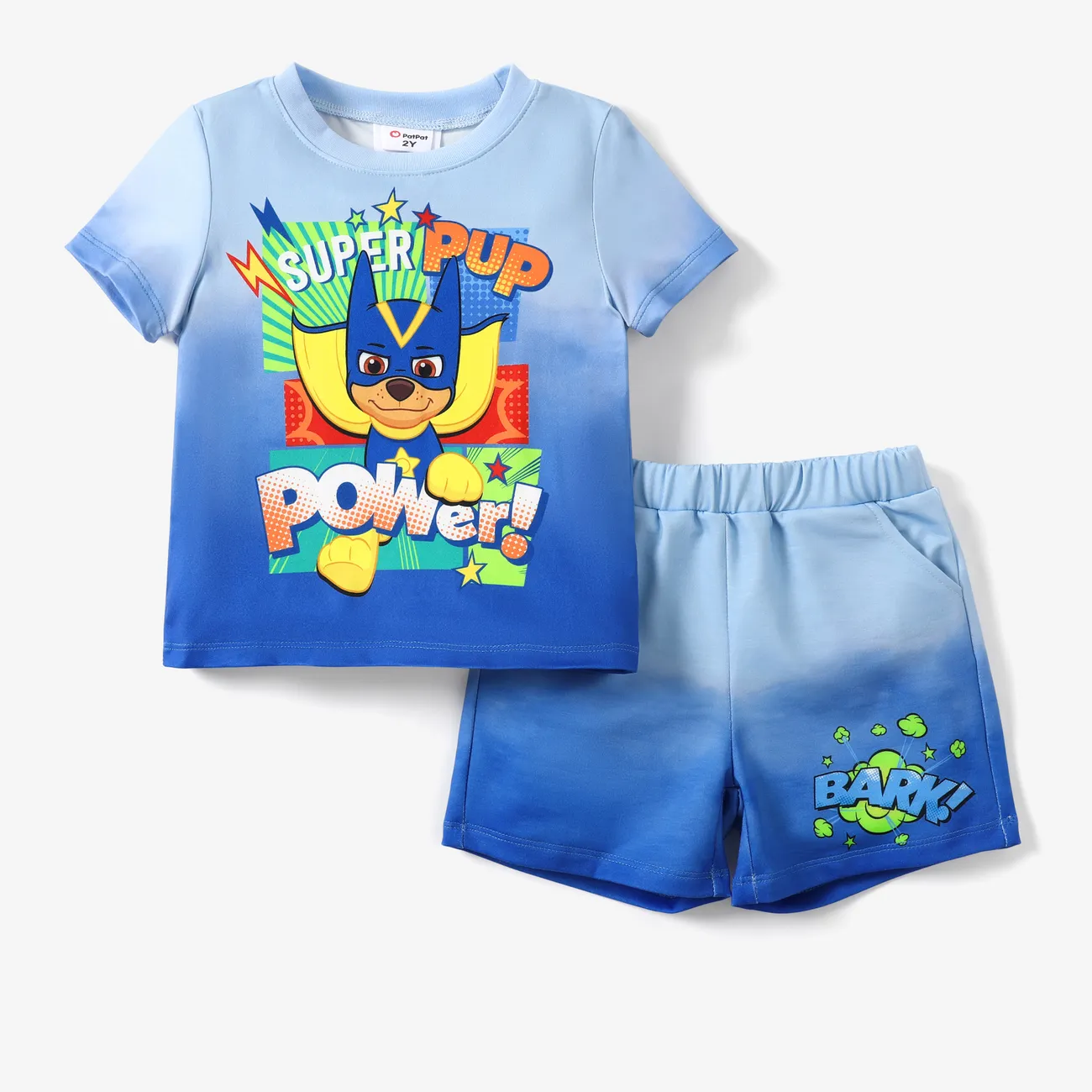 Helfer auf vier Pfoten 2 Stück Kleinkinder Unisex Kindlich T-Shirt-Sets blau big image 1