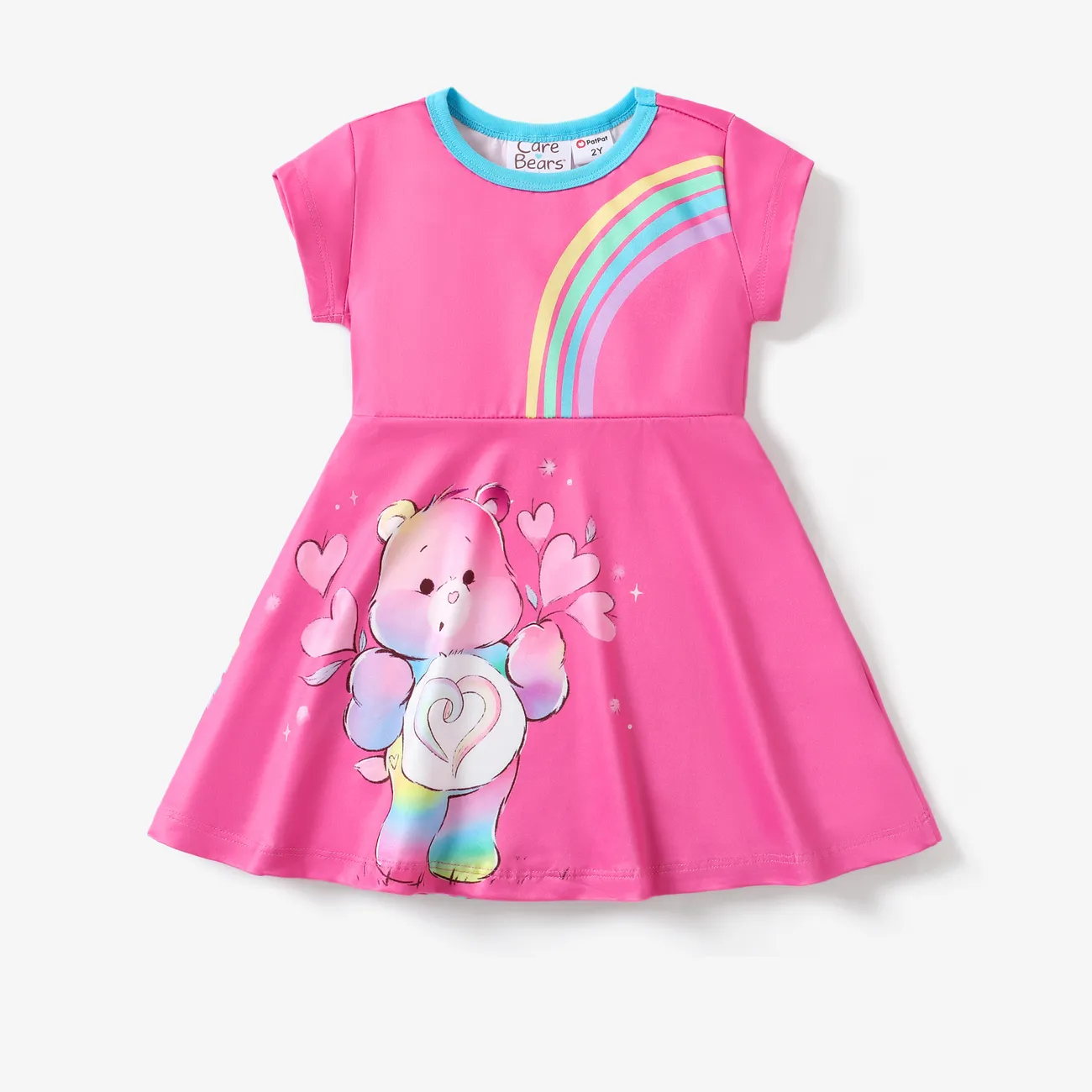 Care Bears Toddler Girl Character Print Dress Roseo big image 1