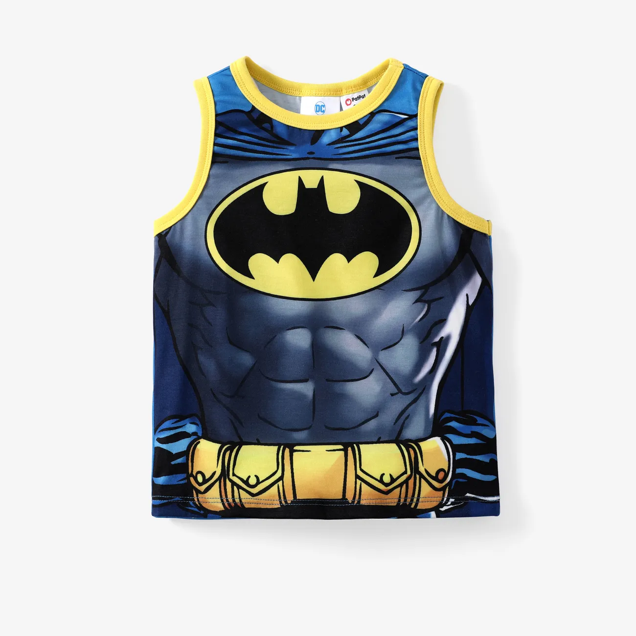 Justice League Toddler Boys 1pc Superman Sporty Tank Top Yellow big image 1