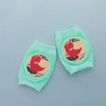 Almohadillas protectoras de rodilla de esponja transpirable de malla elástica alta para bebé niña / niño  Verde