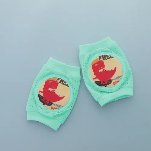 Almohadillas protectoras de rodilla de esponja transpirable de malla elástica alta para bebé niña / niño 