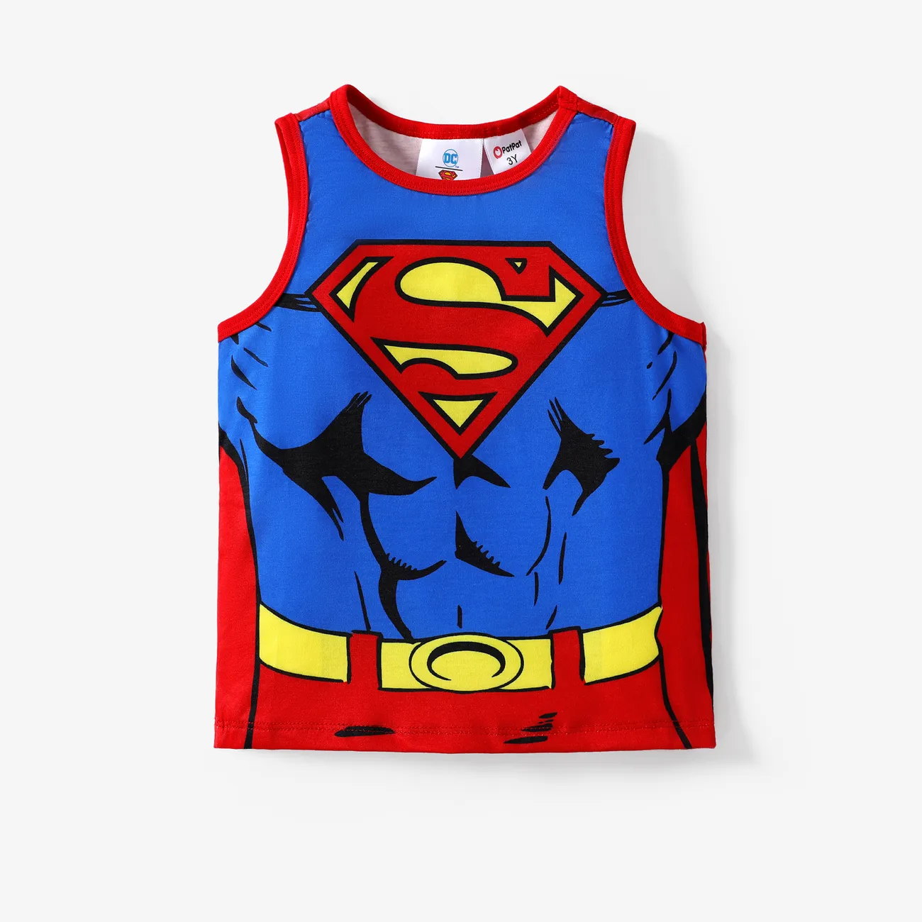 Justice League Toddler Boys 1pc Superman Sporty Tank Top Red big image 1
